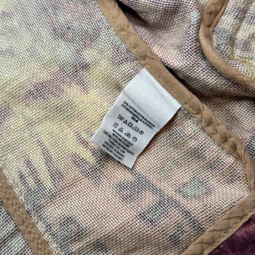 Free People Ikat Tribal Tie Dye Blazer Jacket Women’s 2 Cotton Boho Y2K Western - Picture 16 of 16